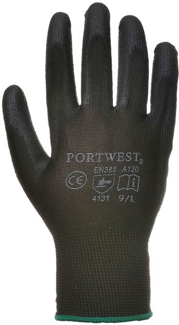 PU Palm Coated Gloves-Large