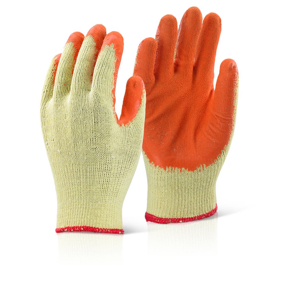 Palm Coated Orange Gloves-XL