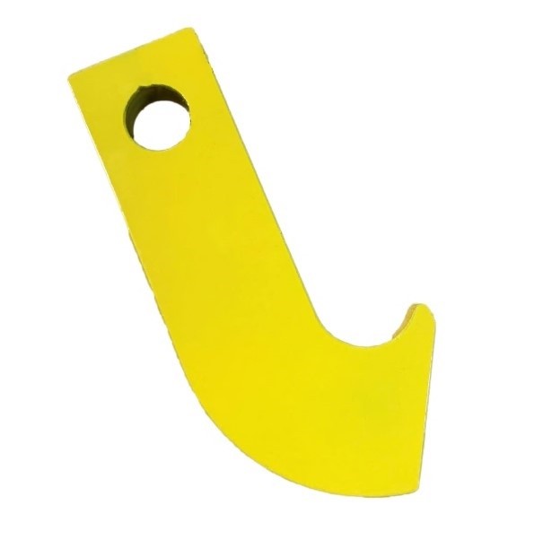 PAN PULLER, E CLIP, SPARE HOOK CASE HARDENED TO 45-50 HRc PAINTED YELLOW