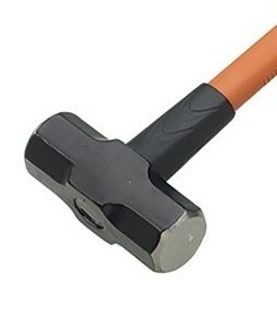 Insulated 7LB Sledge Hammer With Steel Overstrike