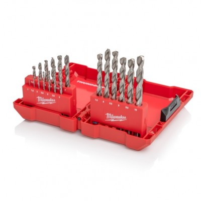 MILWAUKEE 4932352374 THUNDERWEB METAL DRILL BIT SET - PACK OF 19 THICKER CORES POLISHED FINISH PRECISION STARTING
