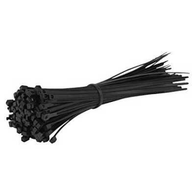 Black Cable Ties (Pack of 100)-300mm x 7.6mm