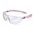 BBH30 SAFETY SPECTACLES EN166 CLEAR LENS PINK ARMS