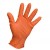 Disposable Orange Nitrile Grip Gloves-Medium