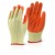 Palm Coated Orange Gloves 10 Pack - Large 