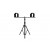 Unilite Double Tripod For Unilite Site Lights Adjustable Height