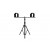 Unilite Double Tripod For Unilite Site Lights Adjustable Height