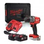 MILWAUKEE M18FPD2-502X 18V 135NM GEN3 BRUSHLESS FUEL COMBI DRILL 2X 5.0AH BATTERY CHARGER & CASE